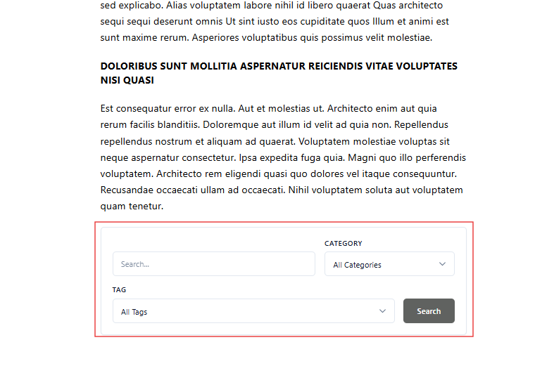 refinex search form